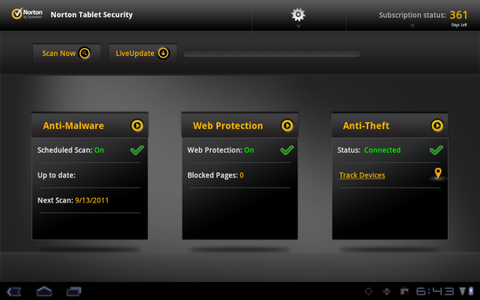 Norton Tablet Security