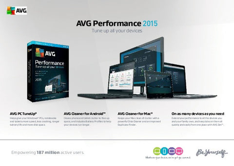 AVG Performance 2015 [Unlimited Users/2 Years] (PC)